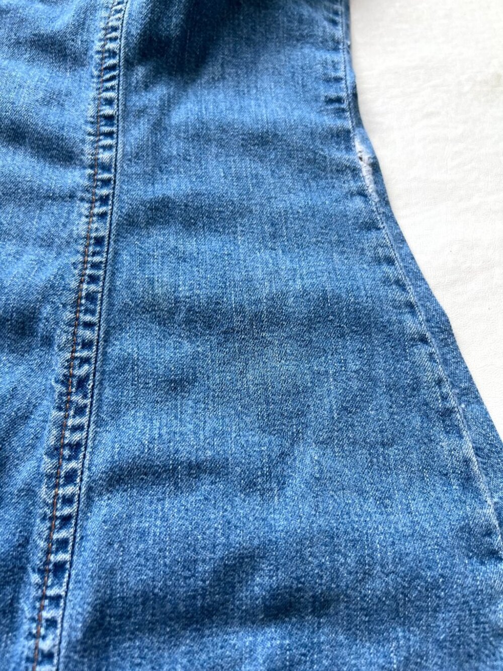 y2k denim dress Large Peace by Piece sleeveless button front collared jean 2000s - Picture 3 of 9